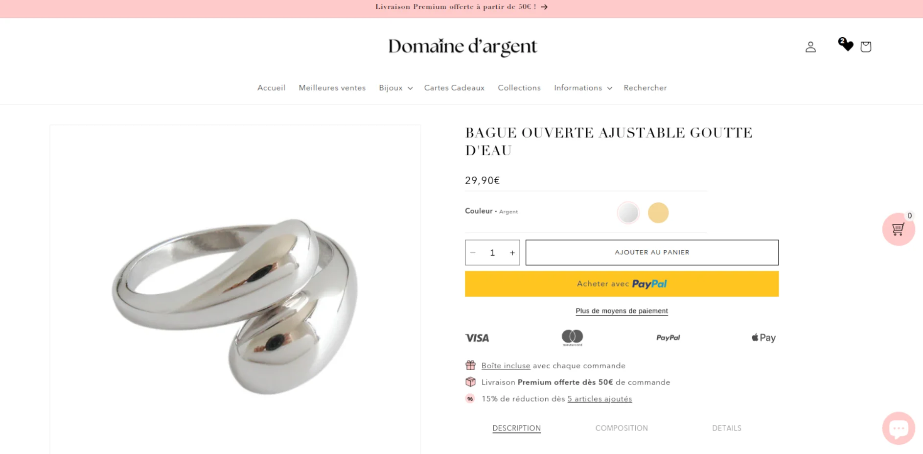 Démo Domaine d'Argent