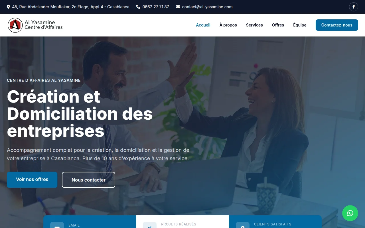 Aperçu du site al-yasamine.com