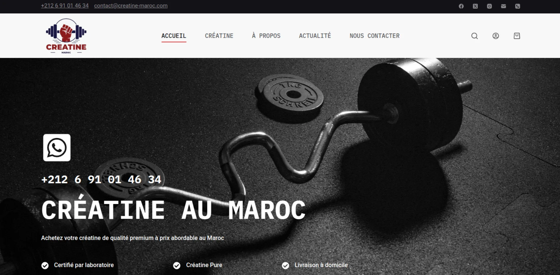 Aperçu de Créatine Maroc