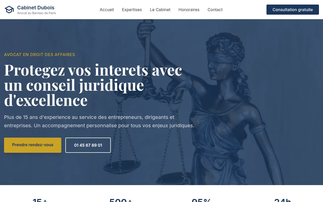 Démo site avocat