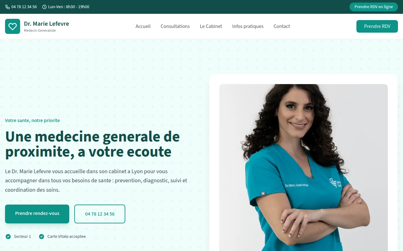 Démo site médecin