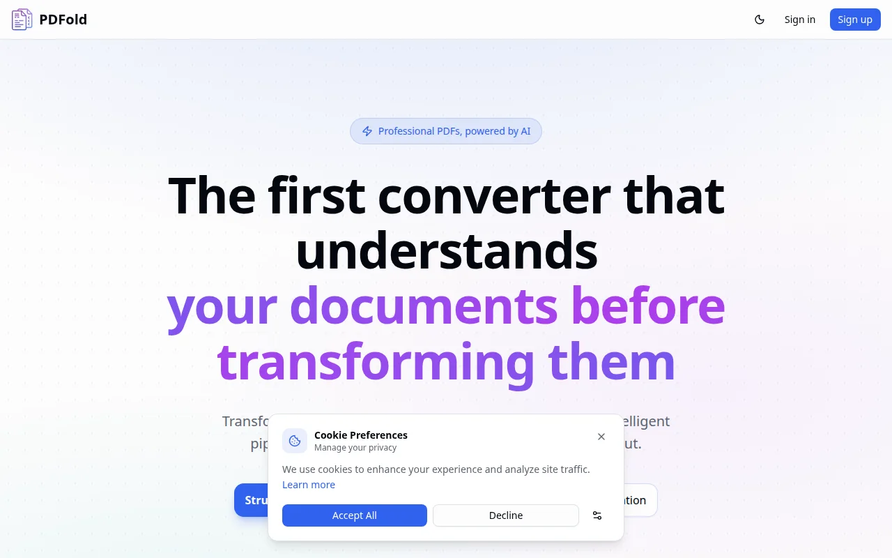 Aperçu du site pdfold.com